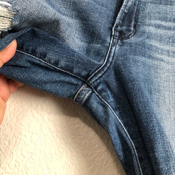 Abercrombie & Fitch Harper Low Rise Ankle Embroidered Jeans Women's 27 4s Artsy - Picture 7 of 12